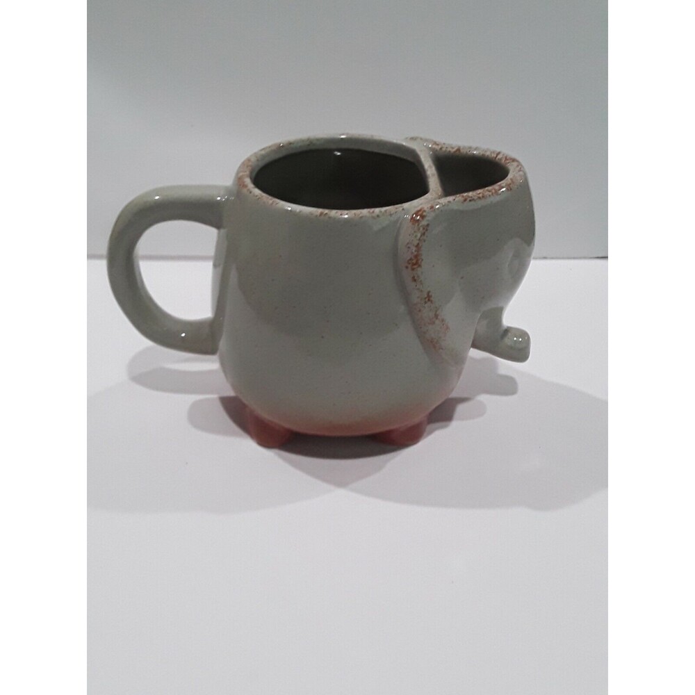 Elephant Pottery Mug with Tea Bag/Cookie Holder